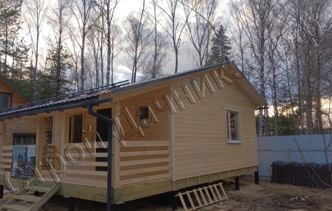 3 Каркасно-щитовой дом  Д-141, 6х8м, 48 М², Владимирская область, Киржачский район, снт Салют (4)